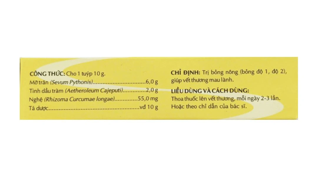 Thuốc mỡ Trancumin - OPC trị bỏng, giúp vết thương mau lành tuýp 10g - 2