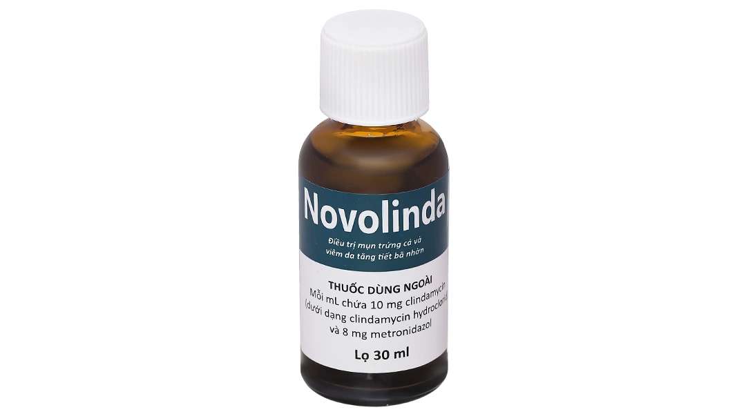 Dung dịch Novolinda điều trị bệnh trứng cá, viêm nang lông, nhiễm khuẩn da chai 30ml - 6