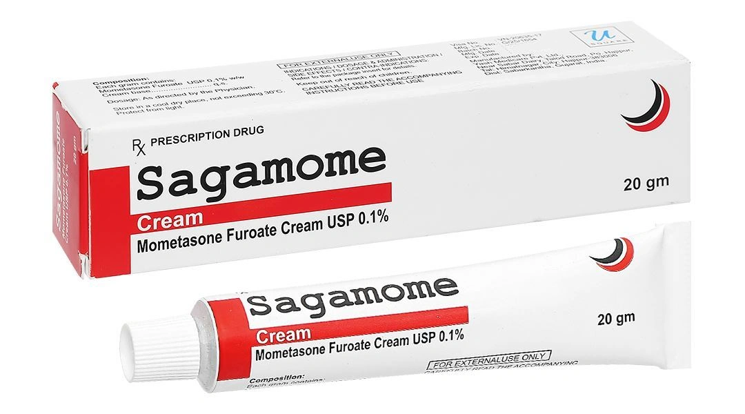 Sagamome Cream 0.1% trị vẩy nến, viêm da dị ứng tuýp 20g - 