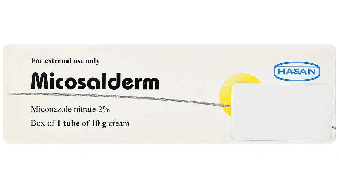 Kem bôi da Micosalderm 2% trị các bệnh da liễu do nhiễm nấm tuýp 10g - 2