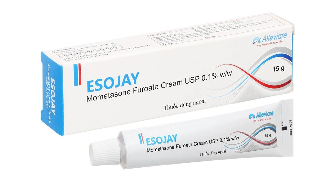 Kem bôi Esojay 0.1% điều trị bệnh vảy nến, viêm da dị ứng tuýp 15g - 