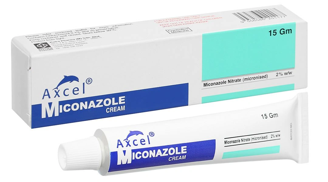 Axcel Miconazole Cream 2% điều trị nhiễm nấm ngoài da tuýp 15g - 