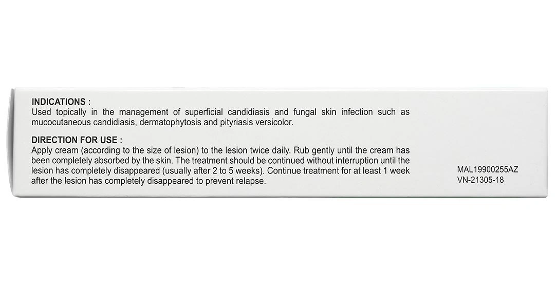 Axcel Miconazole Cream 2% điều trị nhiễm nấm ngoài da tuýp 15g - 3
