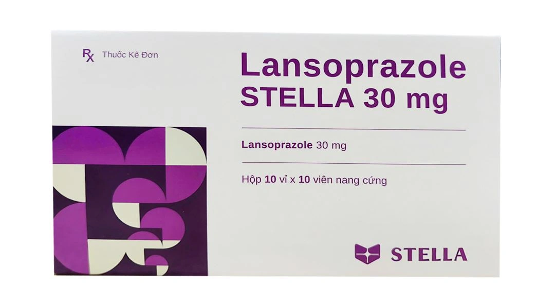 Lansoprazole Stella 30mg trị loét dạ dày, trào ngược dạ dày, thực quản - 1