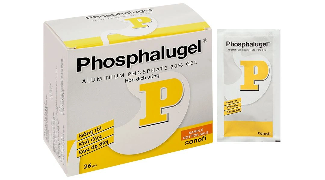 Hỗn dịch uống Phosphalugel 20% giảm độ axit của dạ dày (26 gói x 20g) - 1