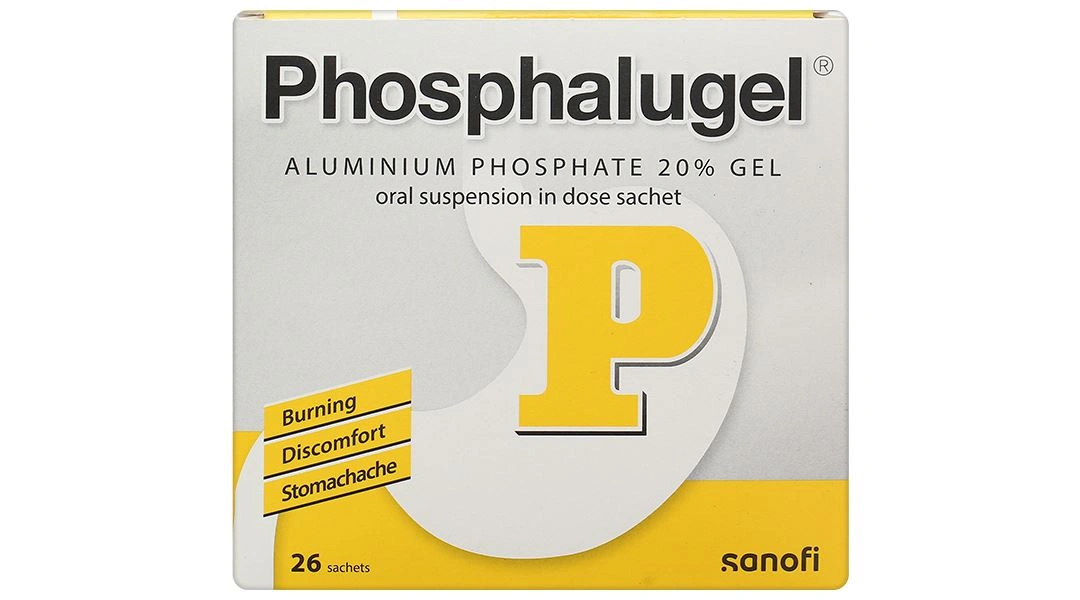 Hỗn dịch uống Phosphalugel 20% giảm độ axit của dạ dày (26 gói x 20g) - 2