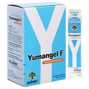 Hỗn dịch uống Yumangel F 1.5g trị viêm loét dạ dày, tá tràng