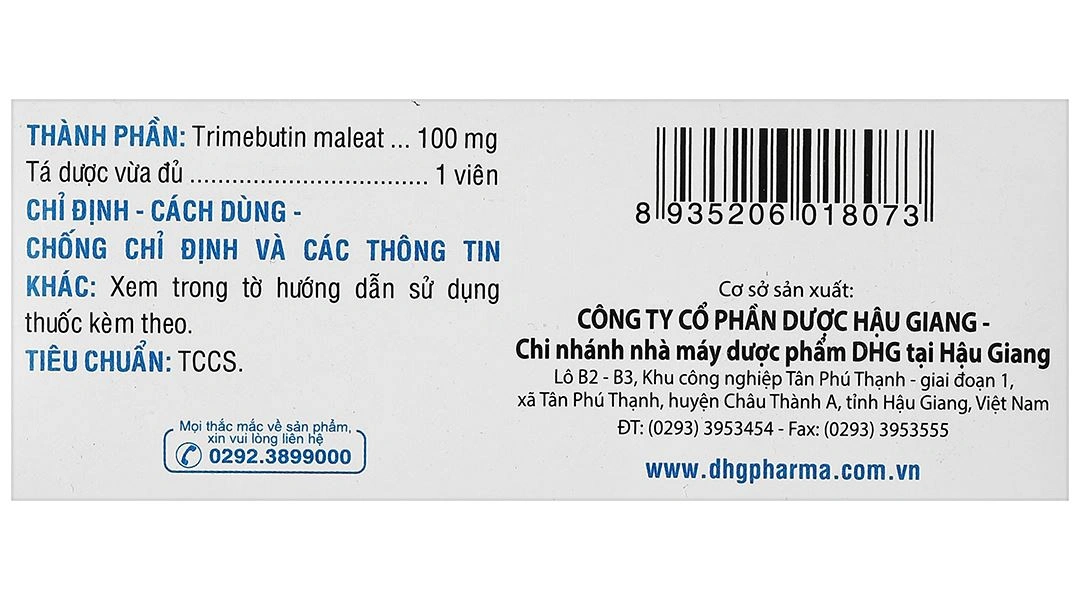 Iboten 100mg giảm đau do co thắt tiêu hóa (10 vỉ x 10 viên) - 7
