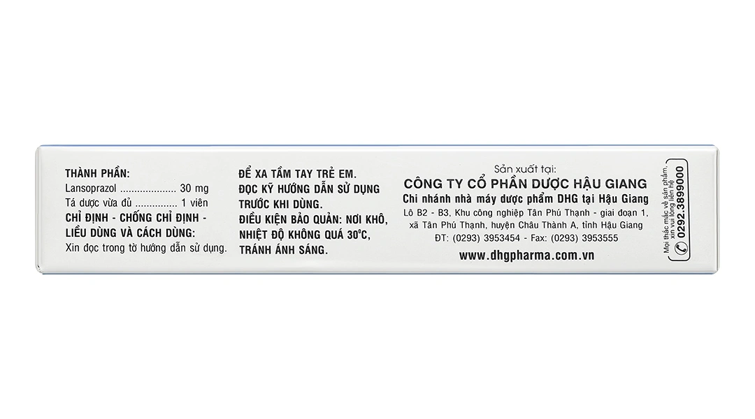 Lastro 30 trị viêm loét dạ dày - tá tràng (3 vỉ x 10 viên) - 2