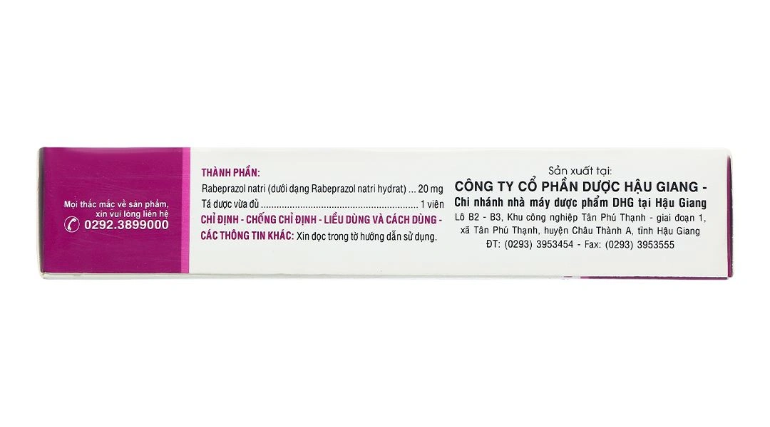 Raxium 20mg điều trị loét dạ dày, tá tràng (3 vỉ x 10 viên) - 2