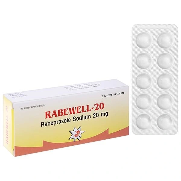 Rabewell-20 trị trào ngược dạ dày, thực quản