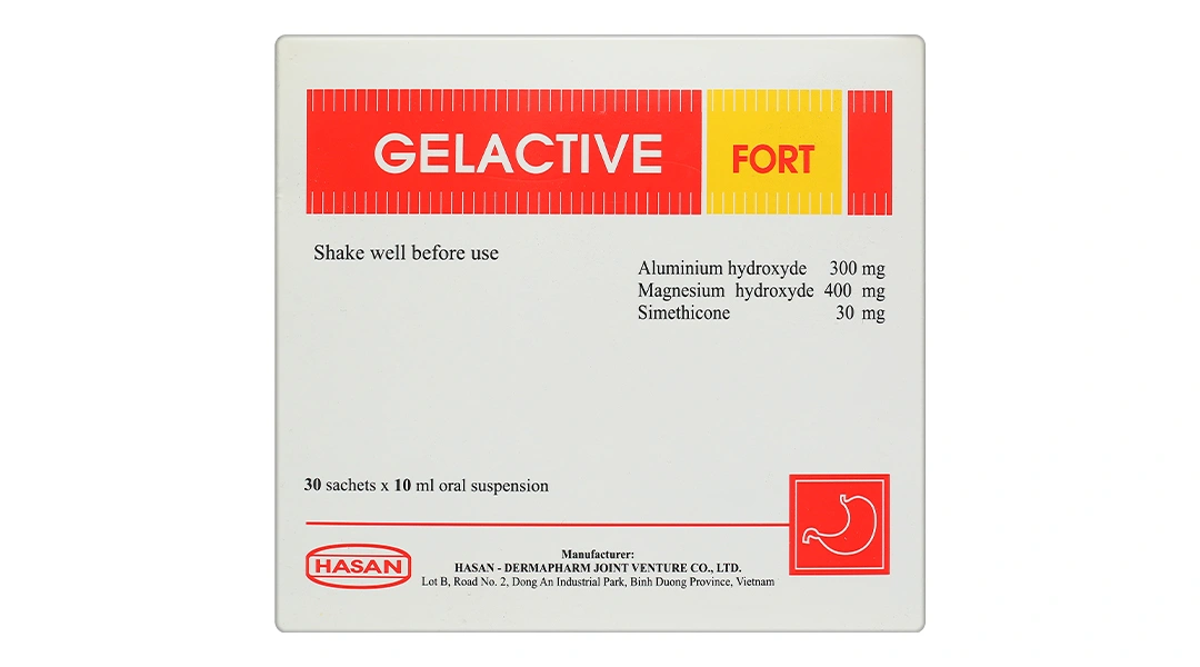 Hỗn dịch uống Gelactive Fort làm dịu các triệu chứng rối loạn tiêu hóa (30 gói x 10ml) - 1