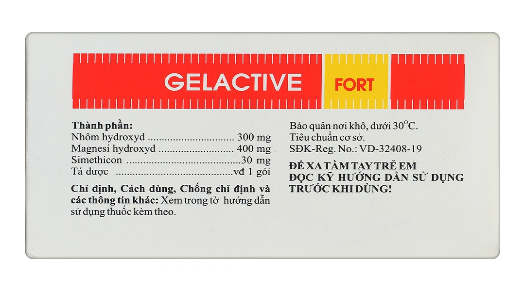 Hỗn dịch uống Gelactive Fort làm dịu các triệu chứng rối loạn tiêu hóa (30 gói x 10ml) - 2