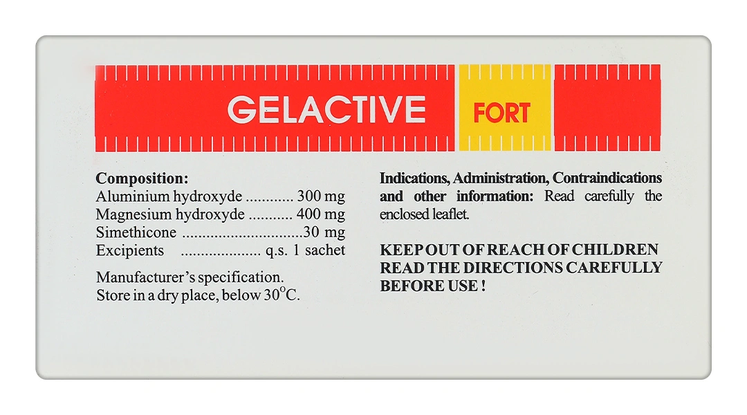 Hỗn dịch uống Gelactive Fort làm dịu các triệu chứng rối loạn tiêu hóa (30 gói x 10ml) - 3