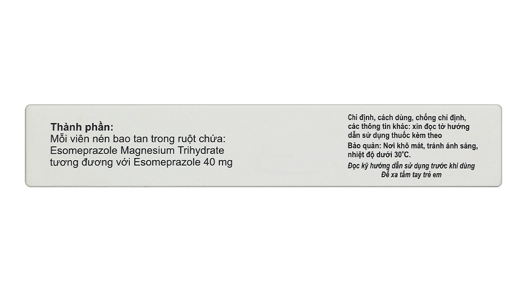Somexwell-40 trị trào ngược dạ dày, thực quản (3 vỉ x 10 viên) - 3