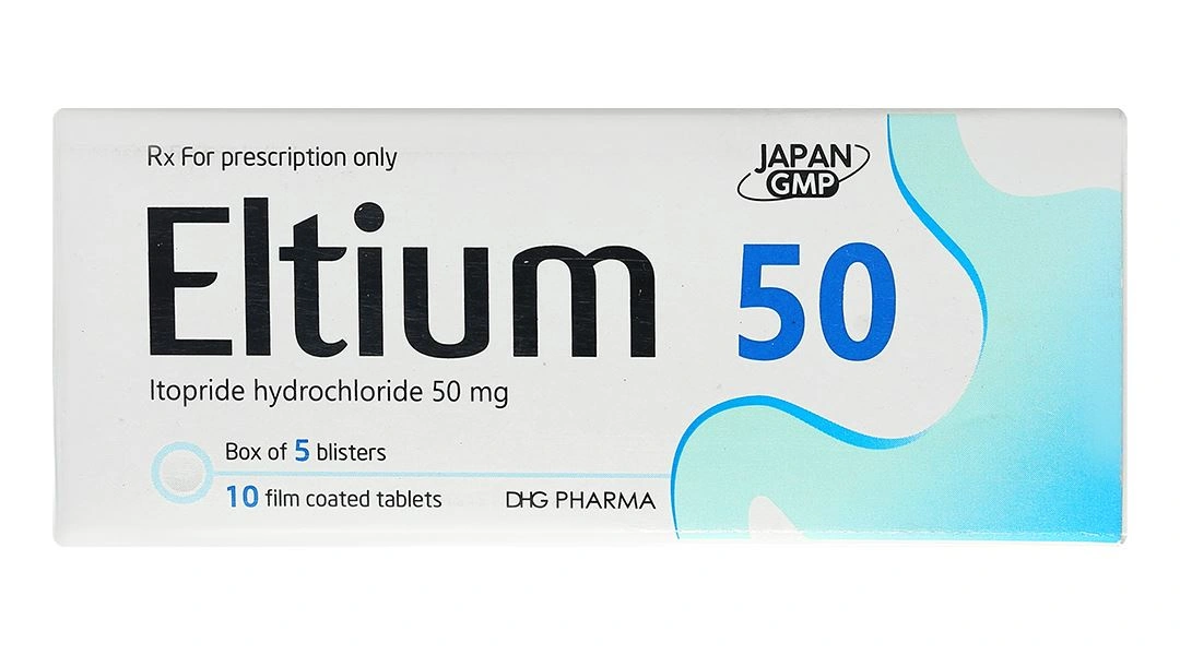 Eltium 50 trị triệu chứng viêm dạ dày mãn tính (5 vỉ x 10 viên) - 1