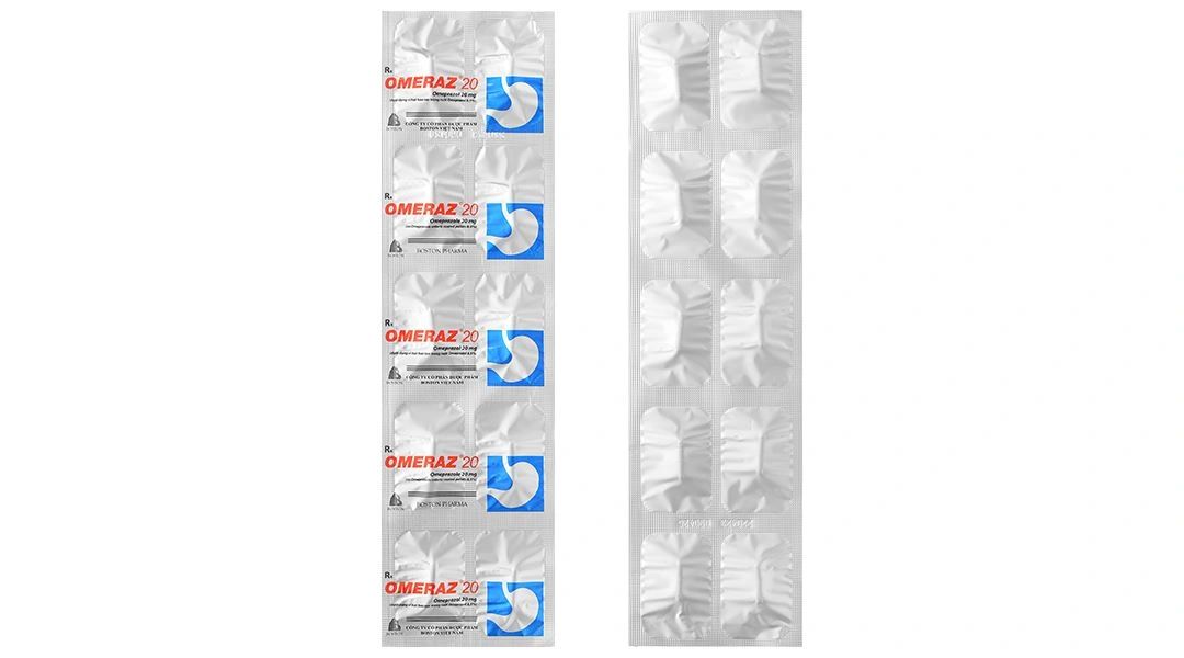 Omeraz 20 điều trị và dự phòng viêm loét, trào ngược dạ dày, thực quản (10 vỉ x 10 viên) - 7