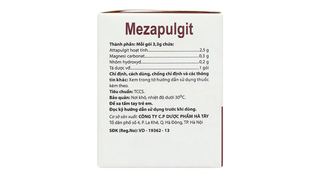 Thuốc bột Mezapulgit trị triệu chứng đau do bệnh thực quản - tá tràng (30 gói x 3.3g) - 2
