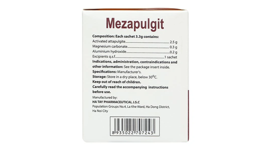 Thuốc bột Mezapulgit trị triệu chứng đau do bệnh thực quản - tá tràng (30 gói x 3.3g) - 3