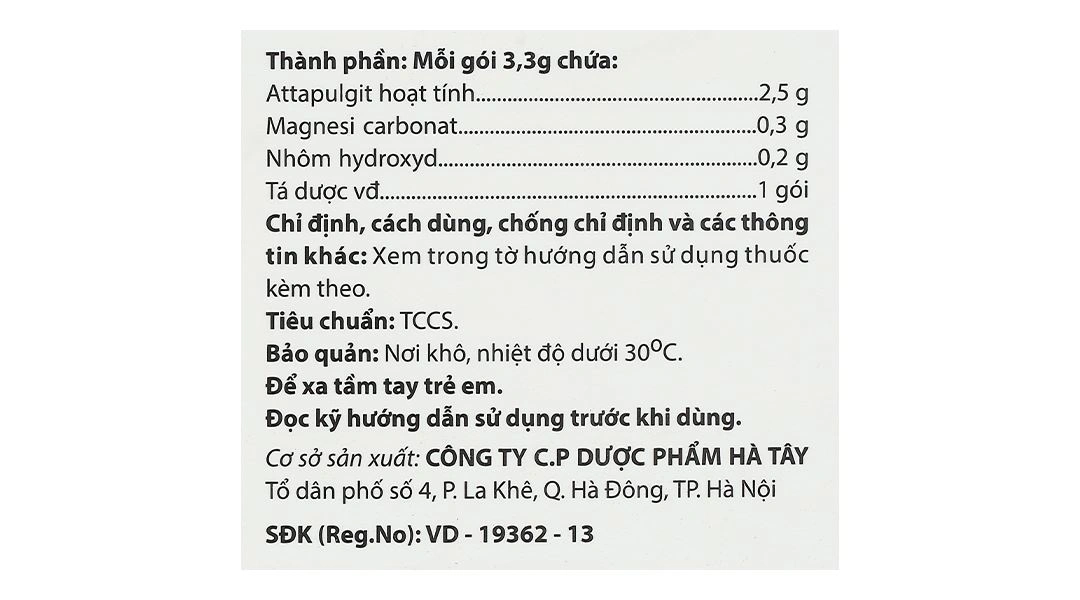 Thuốc bột Mezapulgit trị triệu chứng đau do bệnh thực quản - tá tràng (30 gói x 3.3g) - 4