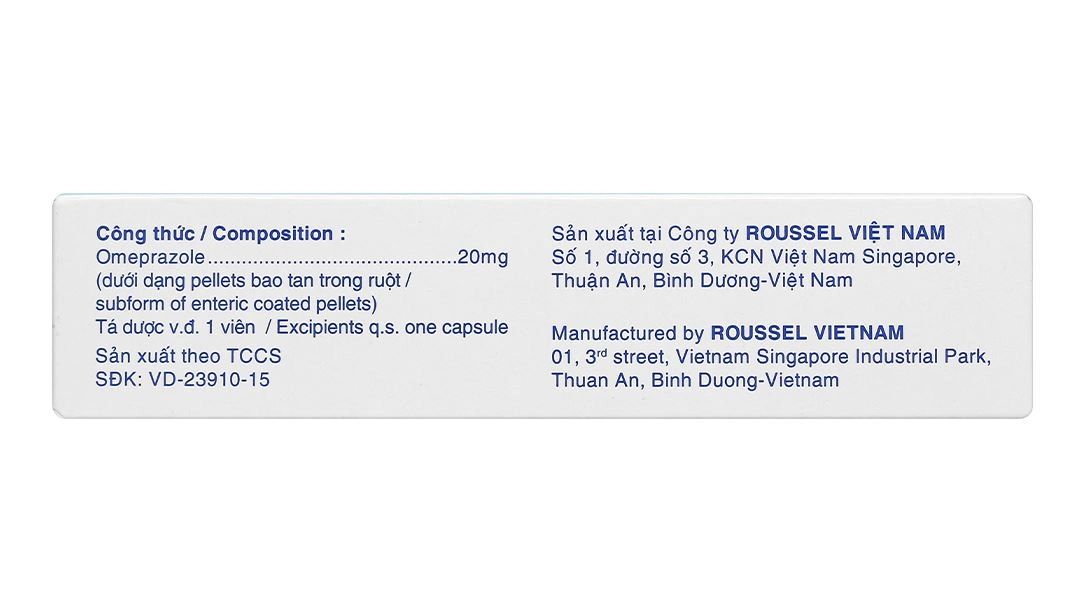 Omesel 20 trị và phòng ngừa tái phát loét dạ dày - ruột (3 vỉ x 10 viên) - 2