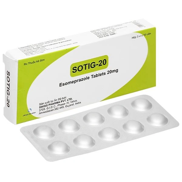 Sotig-20 trị trào ngược dạ dày, thực quản