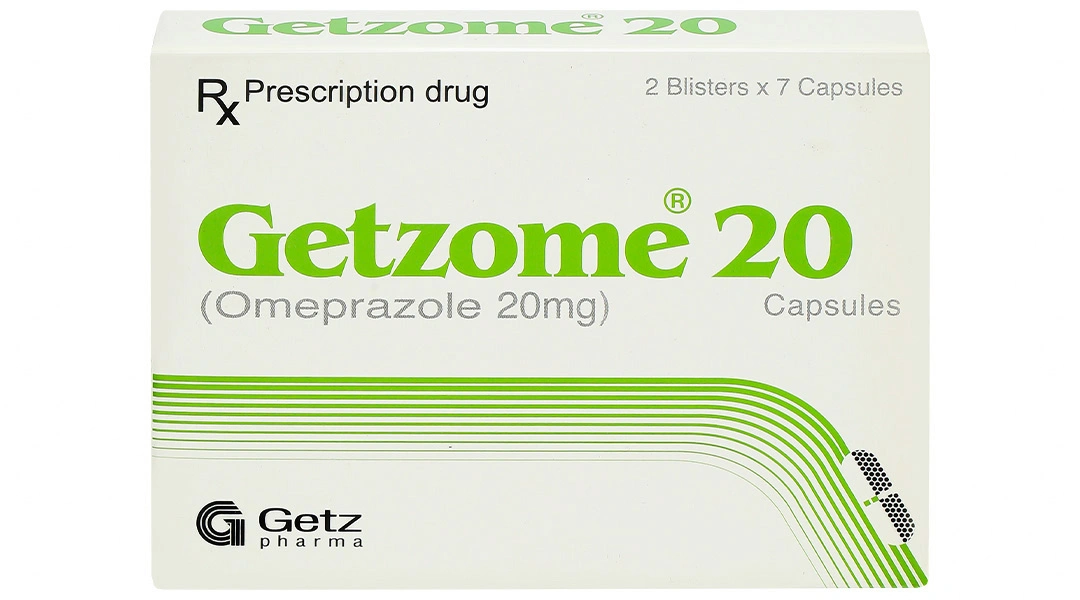 Getzome 20 điều trị loét dạ dày, tá tràng (2 vỉ x 7 viên) - 1