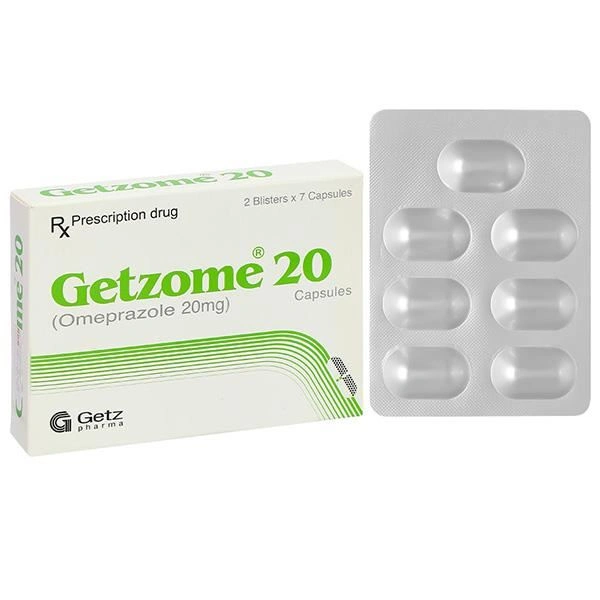 Getzome 20 điều trị loét dạ dày, tá tràng