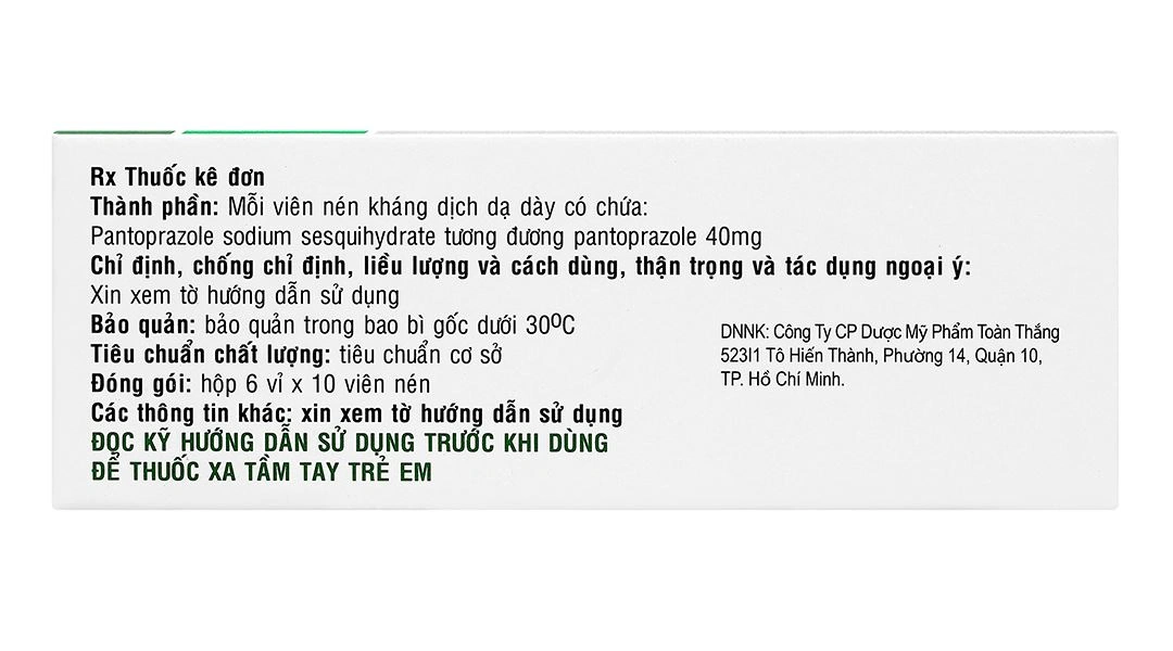 Qapanto 40mg trị loét dạ dày, tá tràng (6 vỉ x 10 viên) - 2