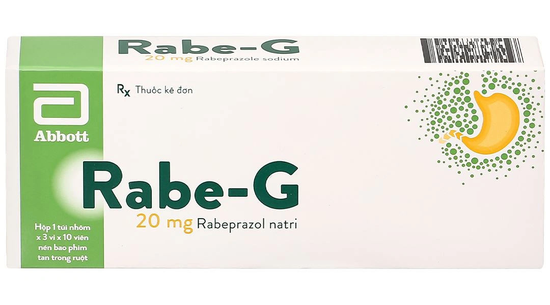 Rabe-G 20mg điều trị trào ngược dạ dày - thực quản (3 vỉ x 10 viên) - 1