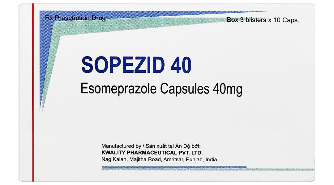 Sopezid 40 điều trị trào ngược dạ dày - thực quản (3 vỉ x 10 viên) - 1