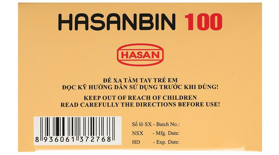 Hasanbin 100 điều trị đau do rối loạn chức năng đường tiêu hóa (10 vỉ x 10 viên) - 5