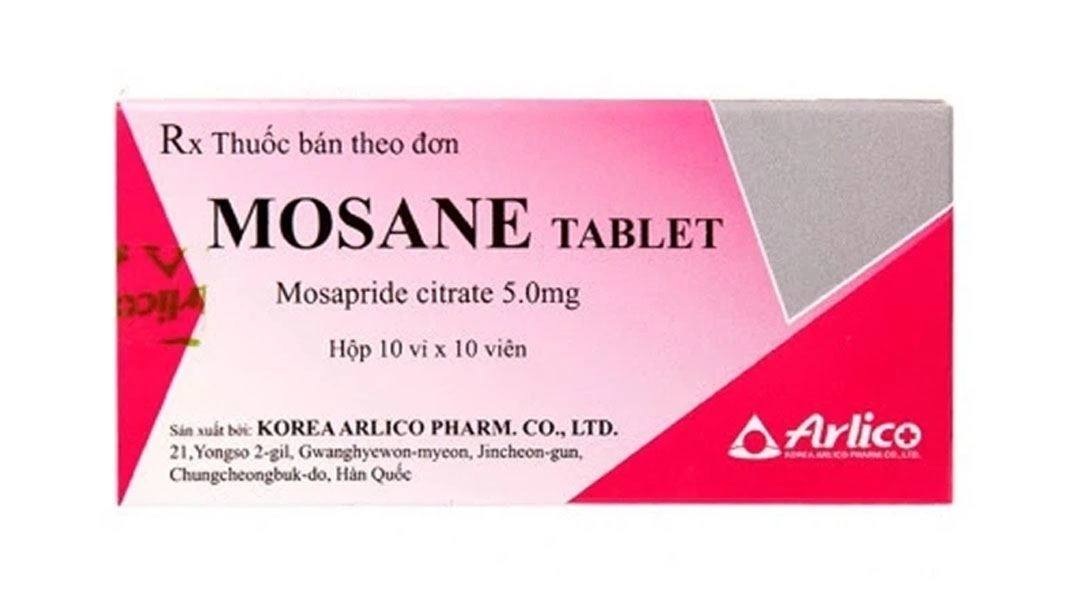 Mosane Tablet 5mg điều trị trào ngược dạ dày thực quản (10 vỉ x 10 viên) - 