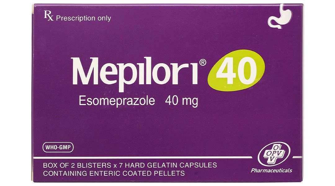 Mepilori 40 điều trị bệnh trào ngược dạ dày, loét dạ dày tá tràng (2 vỉ x 7 viên) - 2