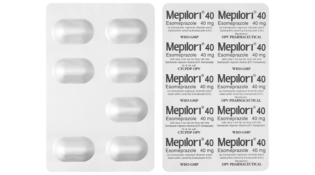 Mepilori 40 điều trị bệnh trào ngược dạ dày, loét dạ dày tá tràng (2 vỉ x 7 viên) - 6