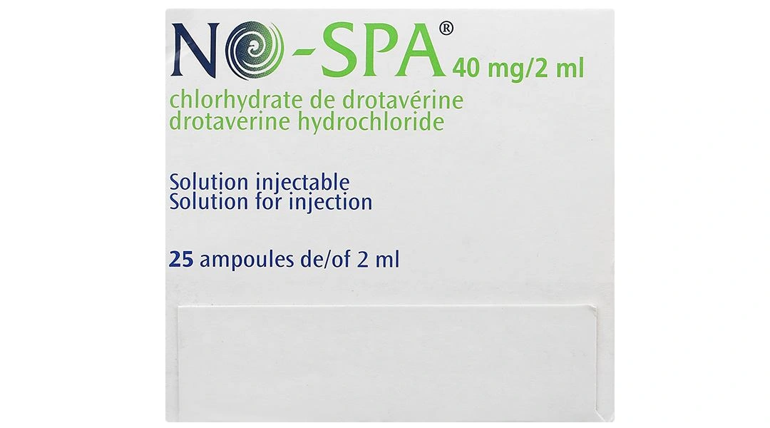 Dung dịch tiêm No-Spa 40mg/2ml chống co thắt cơ trơn (25 ống x 2ml) - 5
