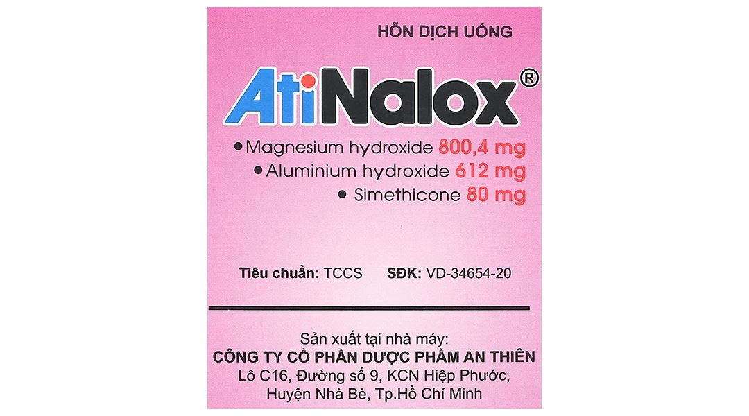 Atinalox 15g điều trị viêm loét dạ dày - tá tràng cấp, mạn tính (20 gói x 15g) - 1