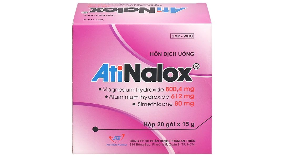 Atinalox 15g điều trị viêm loét dạ dày - tá tràng cấp, mạn tính (20 gói x 15g) - 2