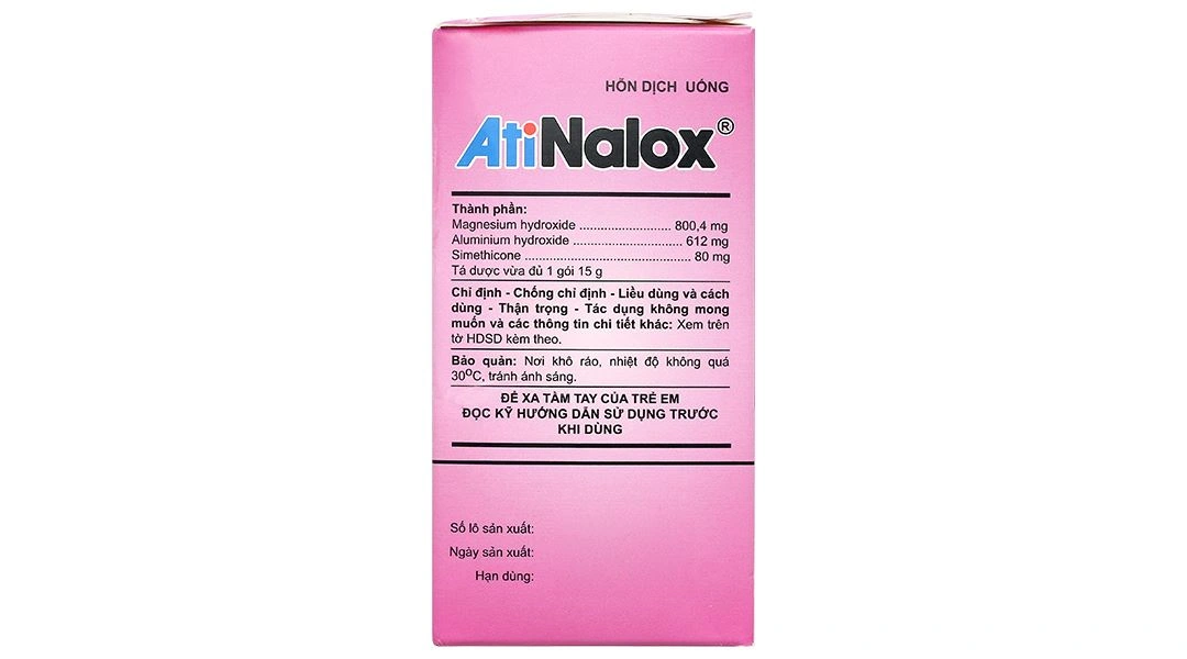 Atinalox 15g điều trị viêm loét dạ dày - tá tràng cấp, mạn tính (20 gói x 15g) - 4