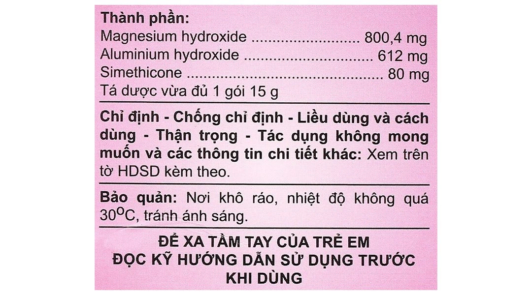 Atinalox 15g điều trị viêm loét dạ dày - tá tràng cấp, mạn tính (20 gói x 15g) - 9