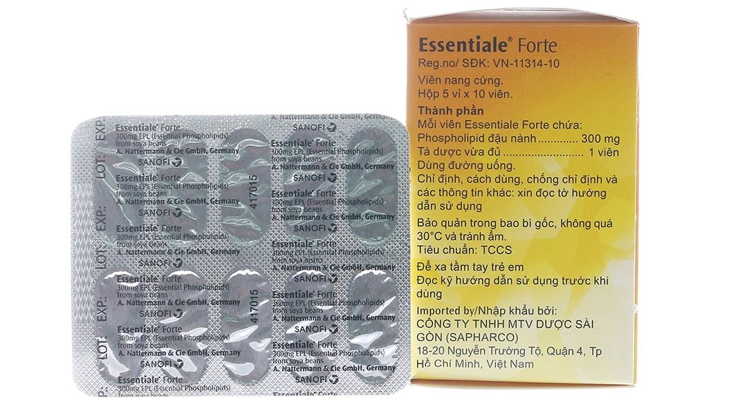 Essentiale Forte 300mg cải thiện triệu chứng trong bệnh lý viêm gan (5 vỉ x 10 viên) - 1