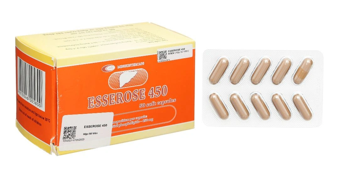 Esserose 450 hỗ trợ trị bệnh lý về gan (5 vỉ x 10 viên) - 