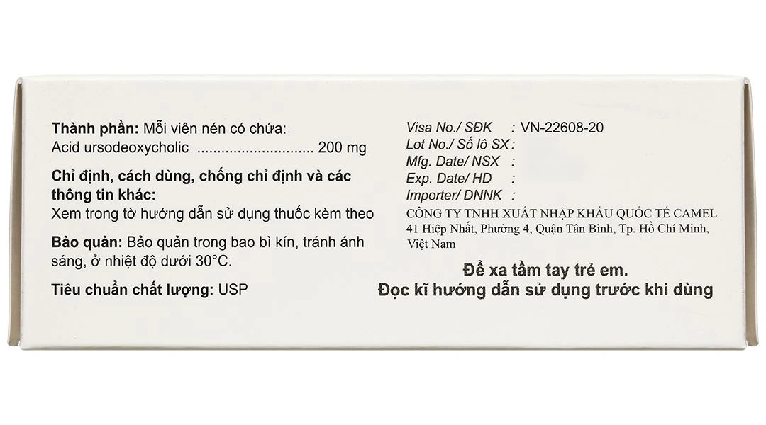 Ucolic Tablet 200mg hỗ trợ điều trị bệnh lý về gan mật (5 vỉ x 10 viên) - 3