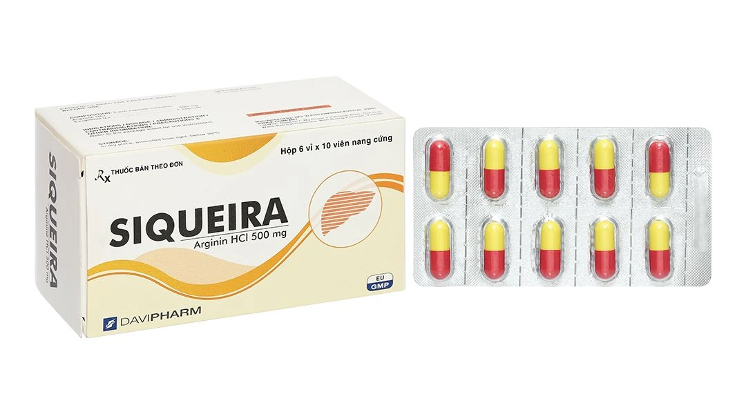 Siqueira 500mg trị tăng amoniac huyết (6 vỉ x 10 viên) - 