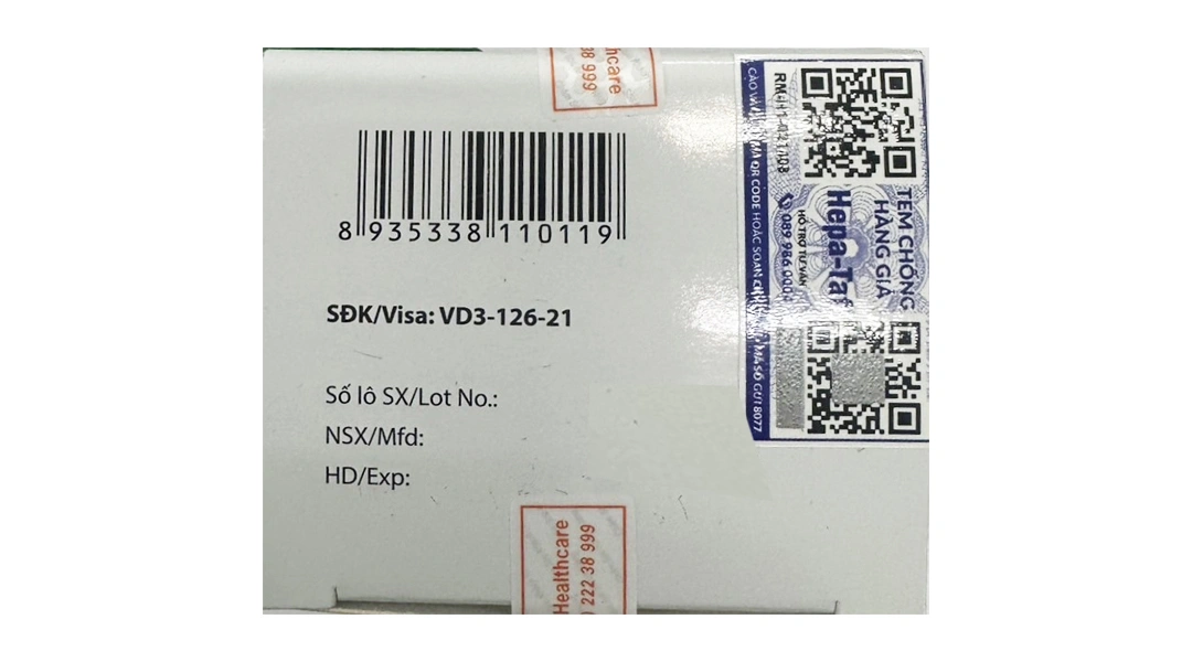 Hepa-Taf 25mg trị viêm gan siêu vi B mạn tính lọ 30 viên - 5
