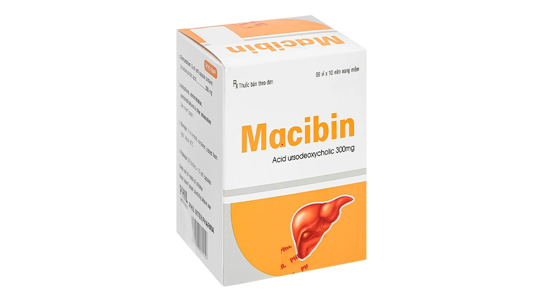 Macibin 300mg làm tan sỏi mật giàu cholesterol (6 vỉ x 10 viên) - 