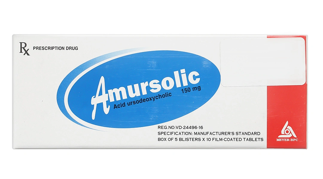 Amursolic 150mg làm tan sỏi cholesterol ở những người bệnh sỏi mật (5 vỉ x 10 viên) - 1