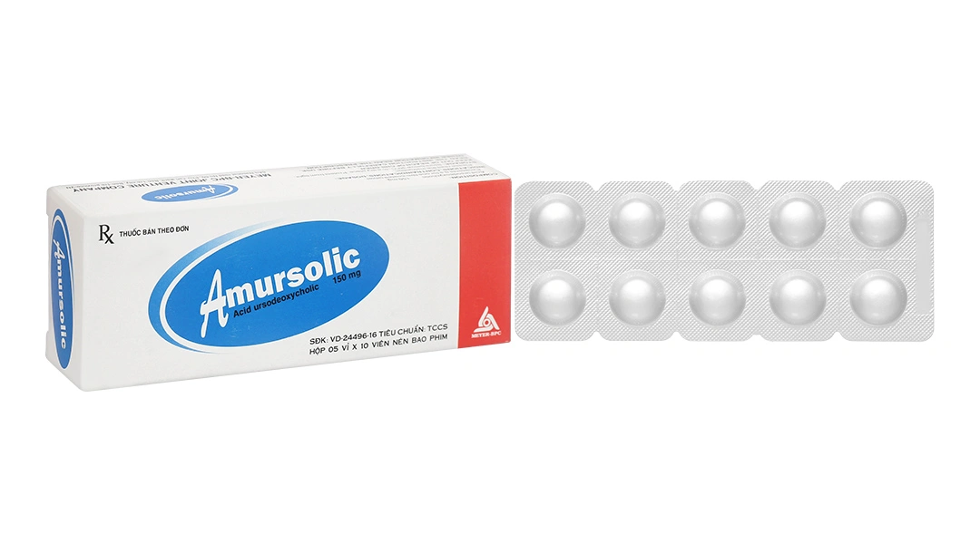 Amursolic 150mg làm tan sỏi cholesterol ở những người bệnh sỏi mật (5 vỉ x 10 viên) - 