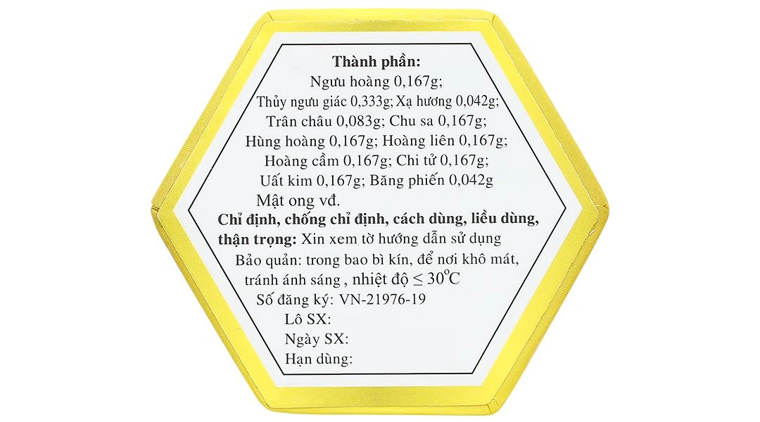 An Cung Ngưu Hoàng Hoàn thanh nhiệt, giải độc hộp 1 viên - 7