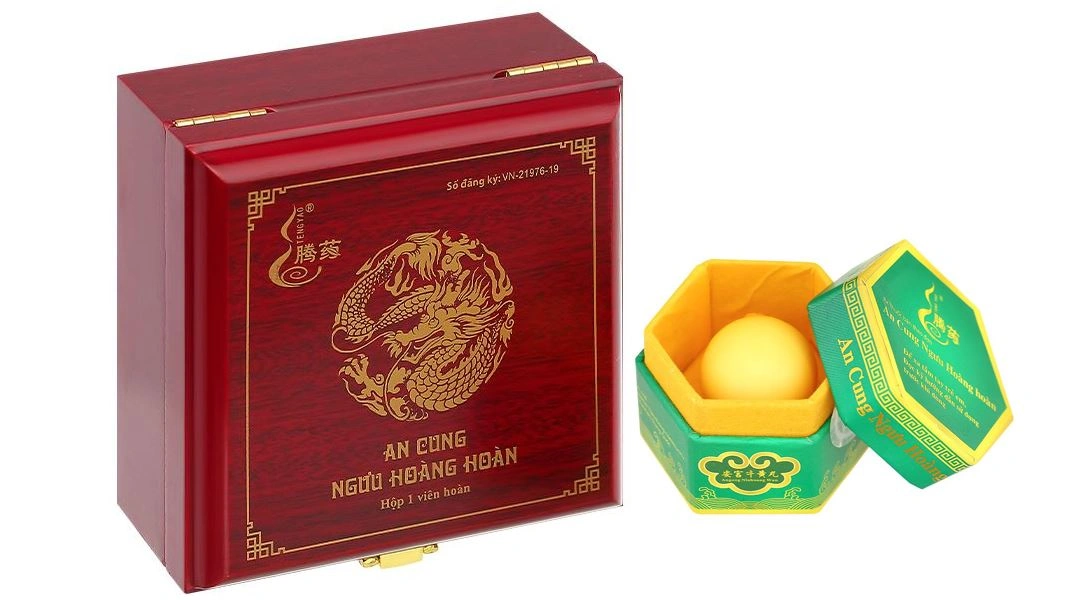 An Cung Ngưu Hoàng Hoàn thanh nhiệt, giải độc hộp 1 viên - 